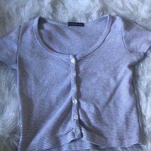 Grey/light blue zelly top